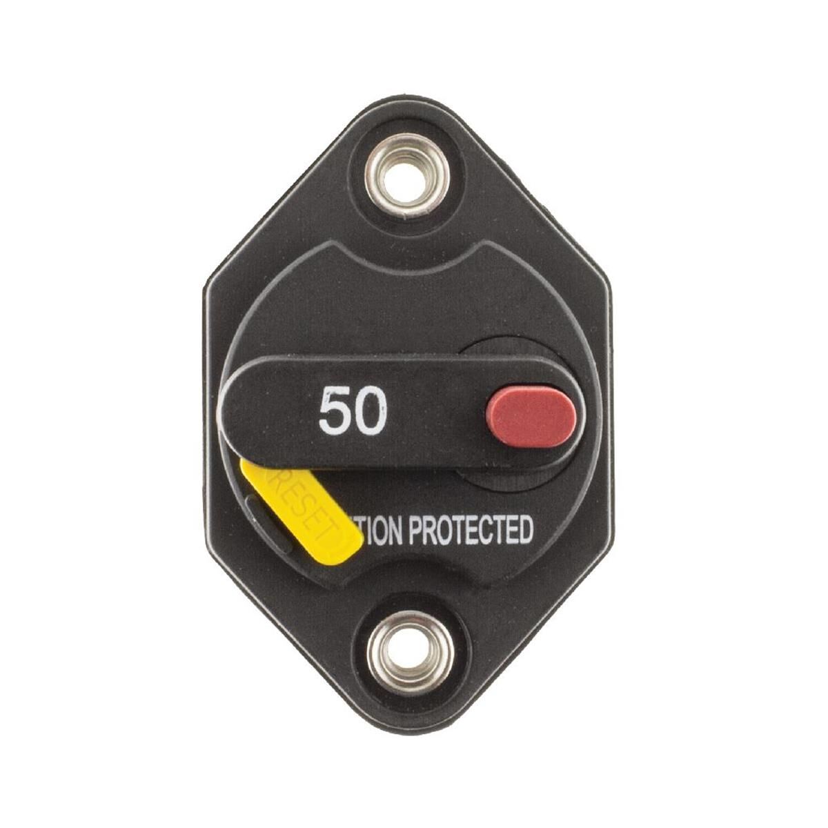 CIRCUIT BREAKER TYPElll 50AMP MANUAL RESET PANEL MOUNT - FUSES & CIRCUIT BREAKERS, , scaau_hi-res