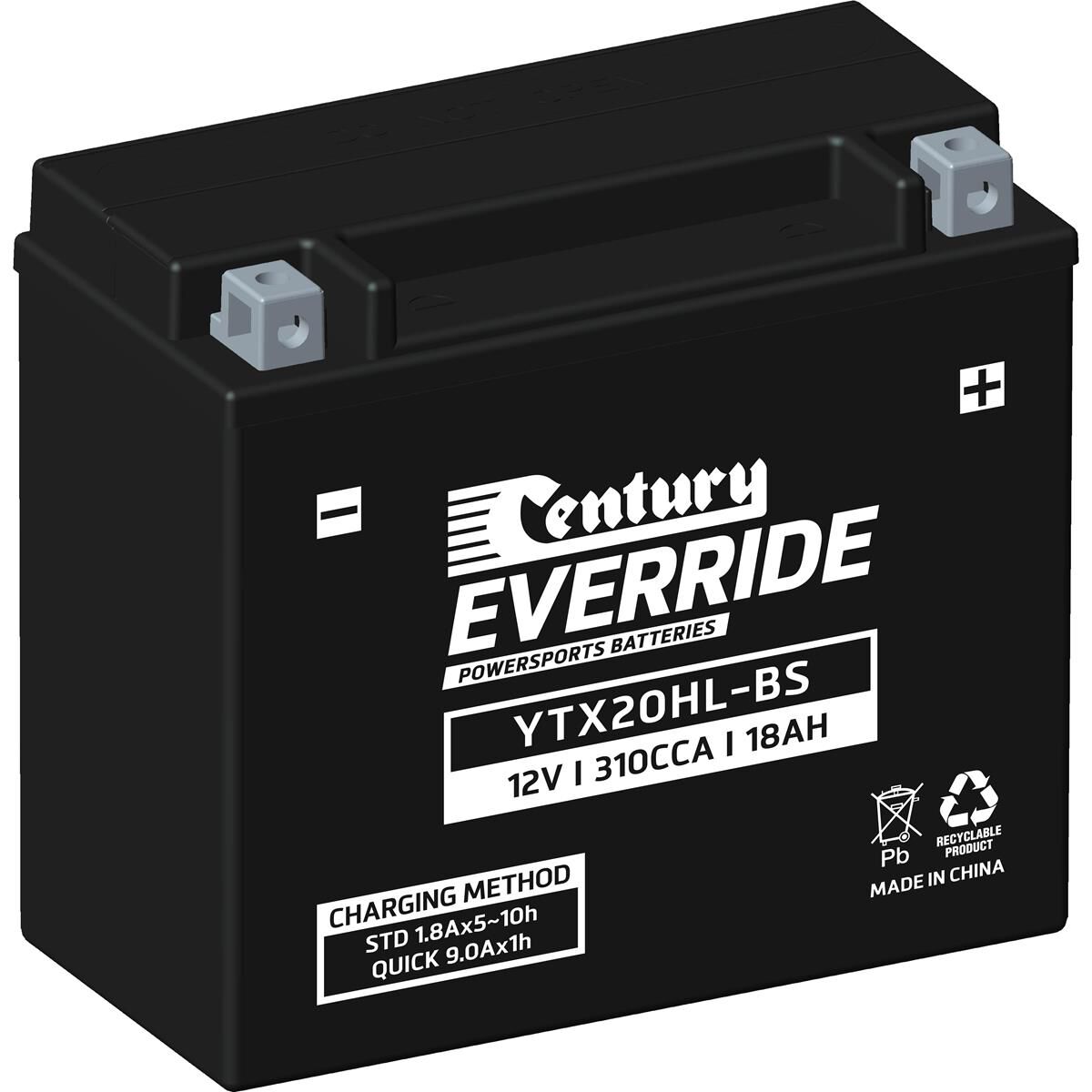 POWERSPORTS BATTERIES - YTX20HL-BS, , scaau_hi-res