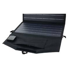 20W PORTABLE FOLD SOLAR PANEL 560mm x 355mm x 15mm BLACK, , scaau_hi-res