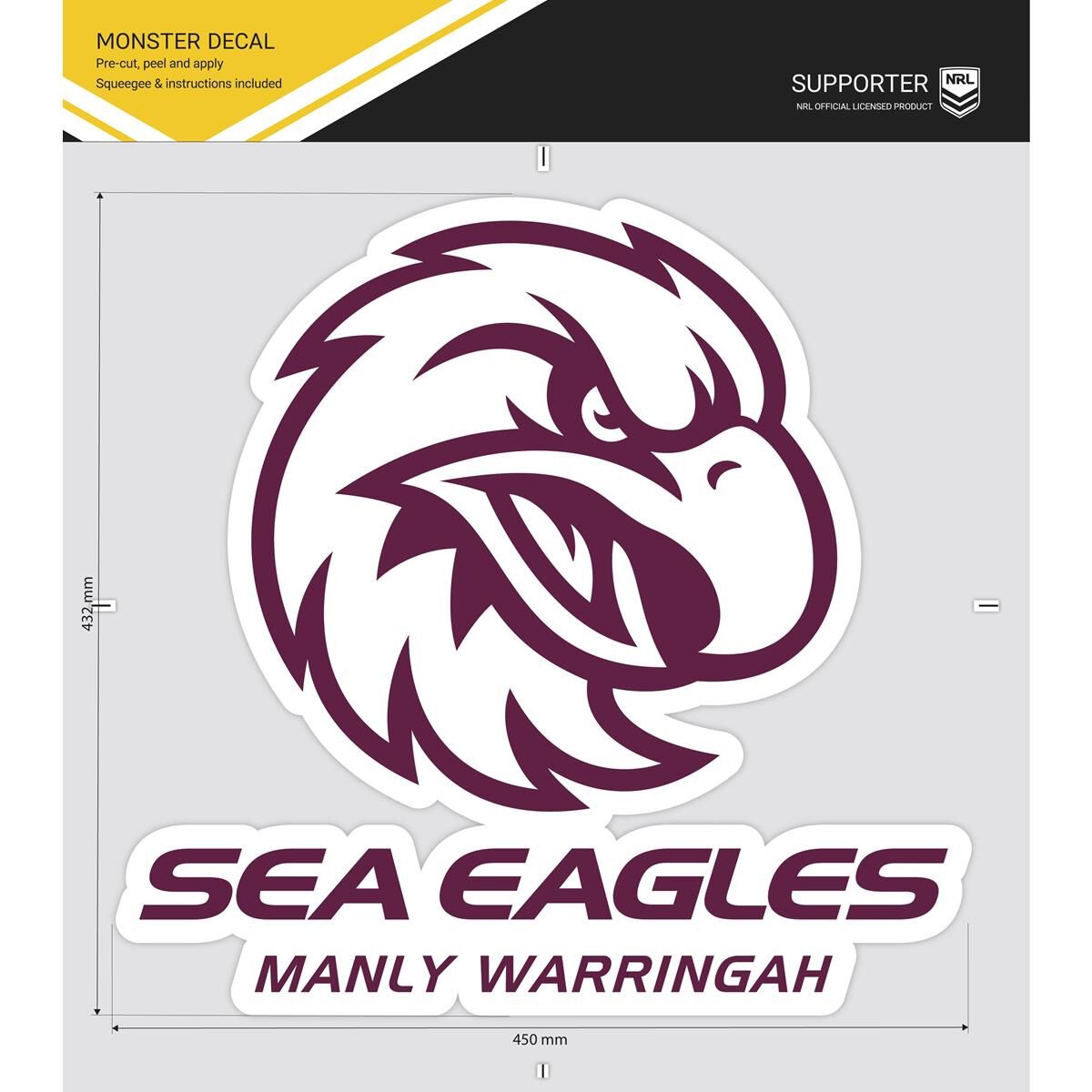 SEA EAGLES ITAG MONSTER DECAL, , scaau_hi-res