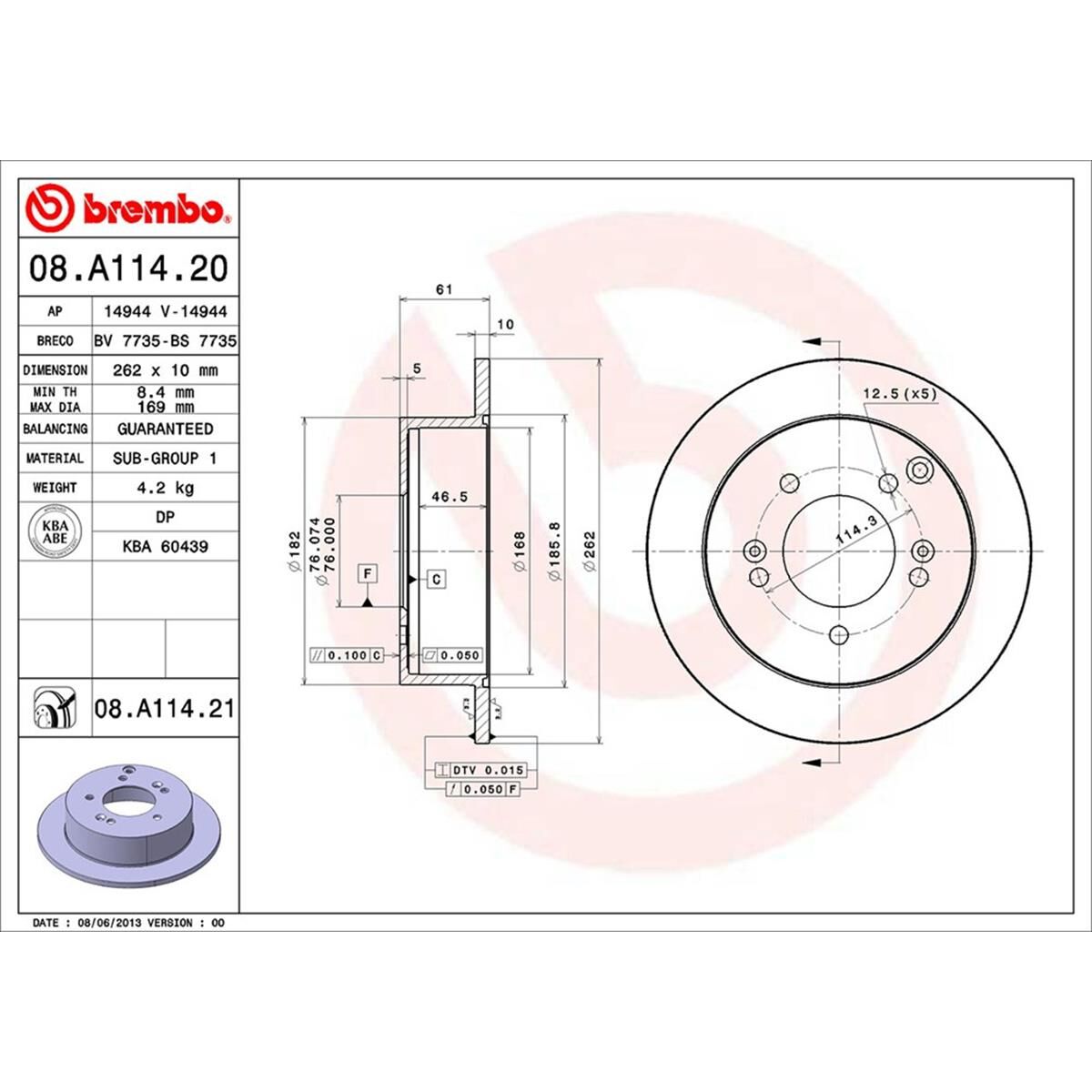 BREMBO DISC ROTOR, , scaau_hi-res