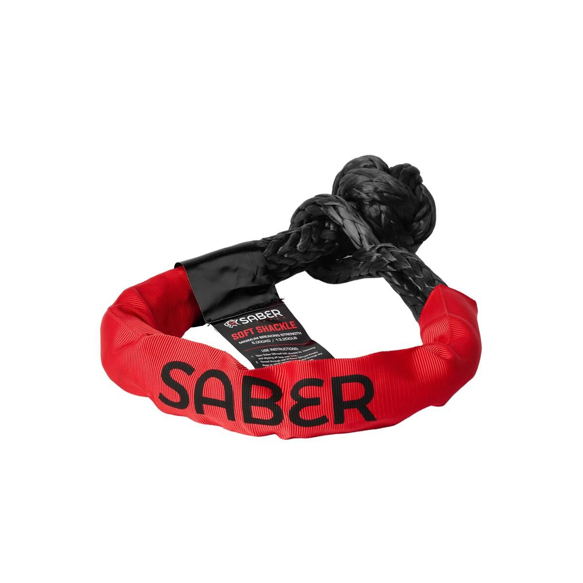 SABER SOFT SHACKLE WITH PROTECTIVE SHEATH - 6,000KG, , scaau_hi-res