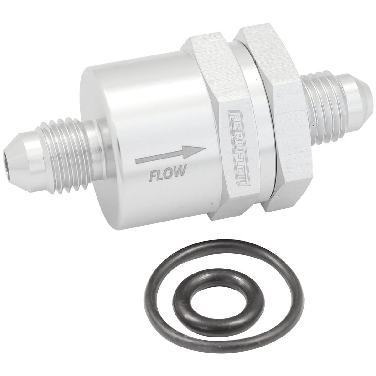 CHECK VALVE INLINE -4AN SILVER / ONE WAY VALVE, , scaau_hi-res