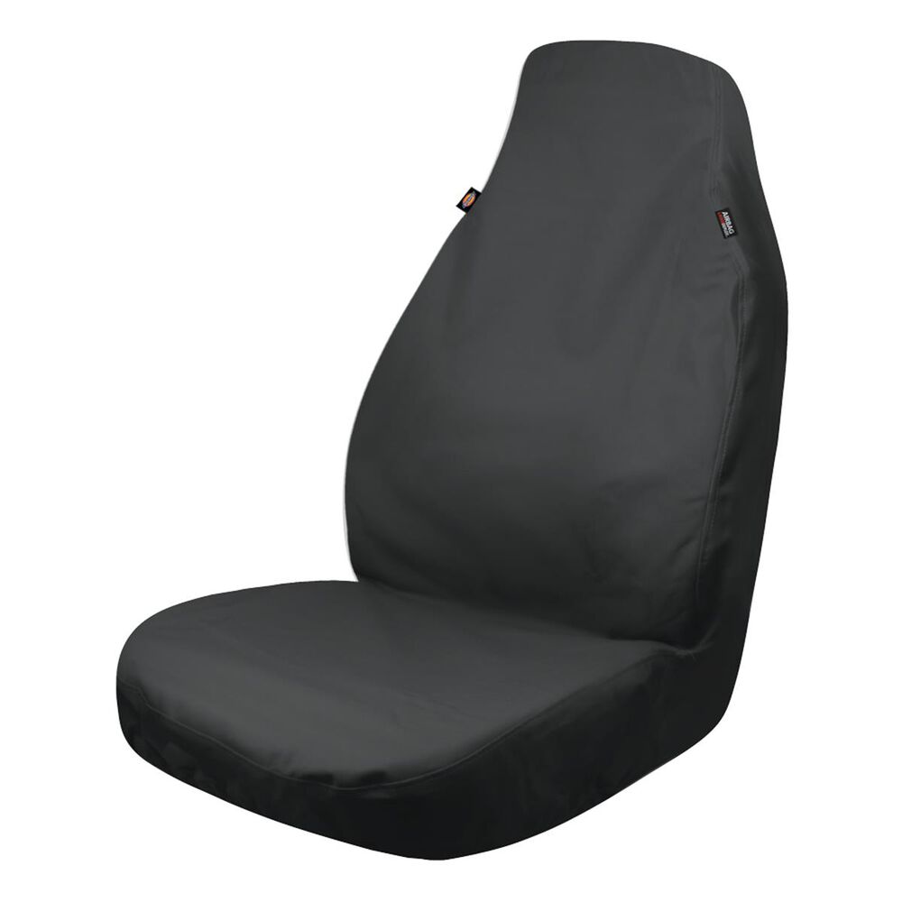 Dickies Heavy Duty WaterResistant Trader Seat Cover 1 Piece, Black