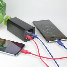 LASER 60W USB-C TO USB-C CABLE RED/BLUE 2 PACK 2M | FAST CHARGE & DURABLE, , scaau_hi-res