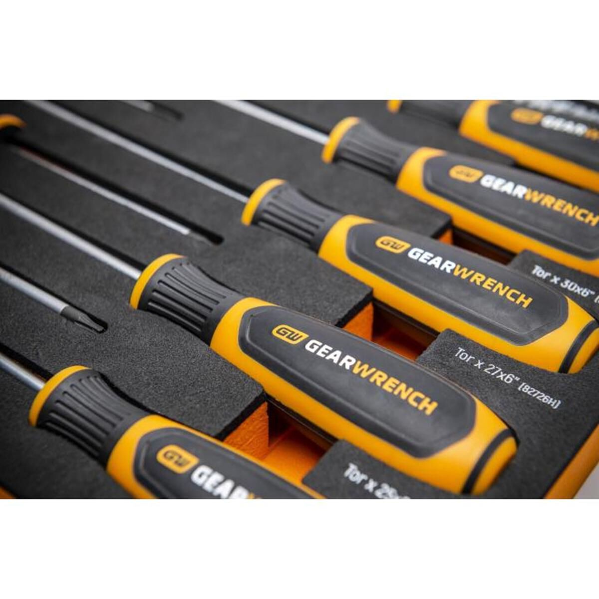 10 PIECE TORX&reg; DUAL MATERIAL SCREWDRIVER SET IN FOAM STORAGE TRAY, , scaau_hi-res