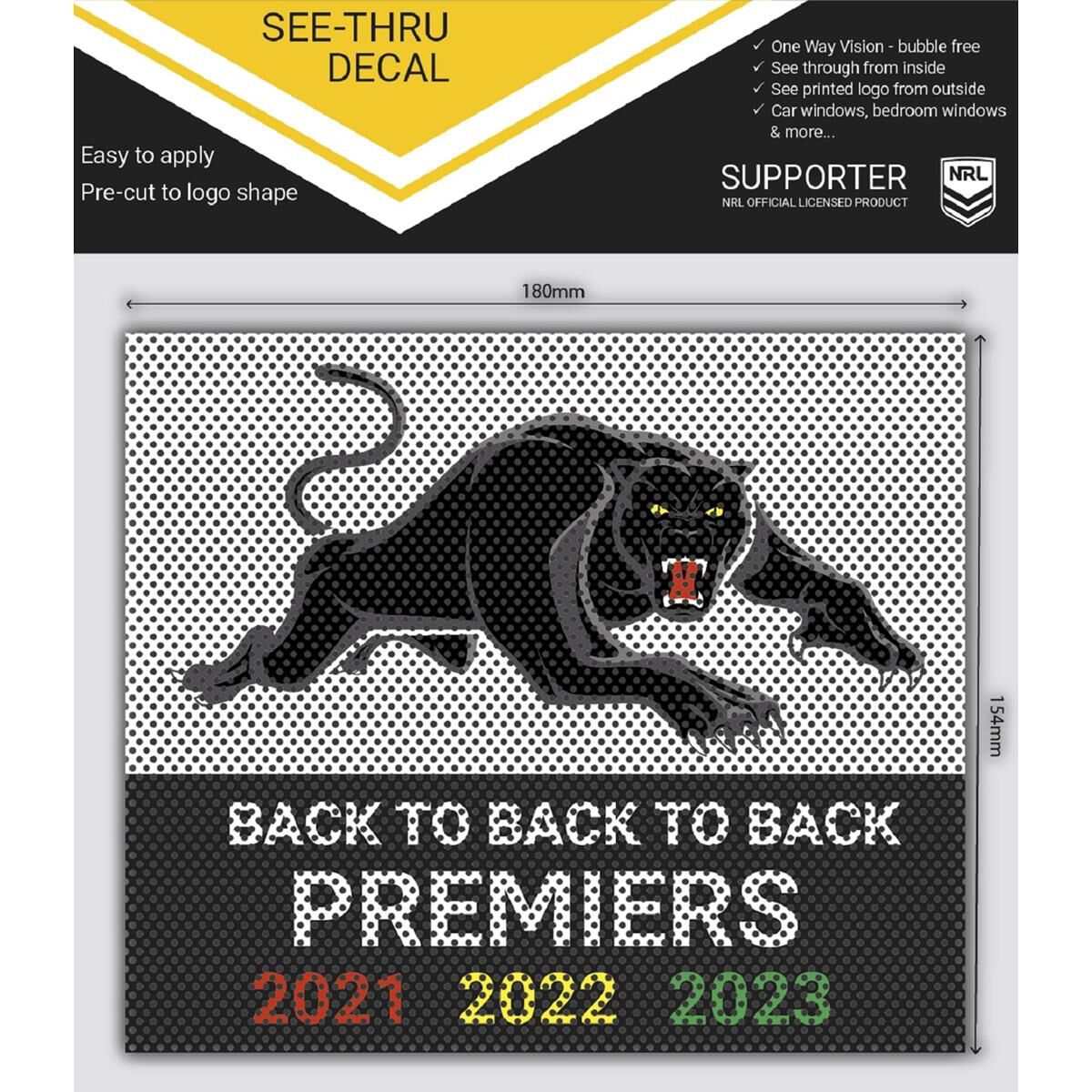 NRL Nrl Premiers SeeThru Decal NSTLPREM Supercheap Auto