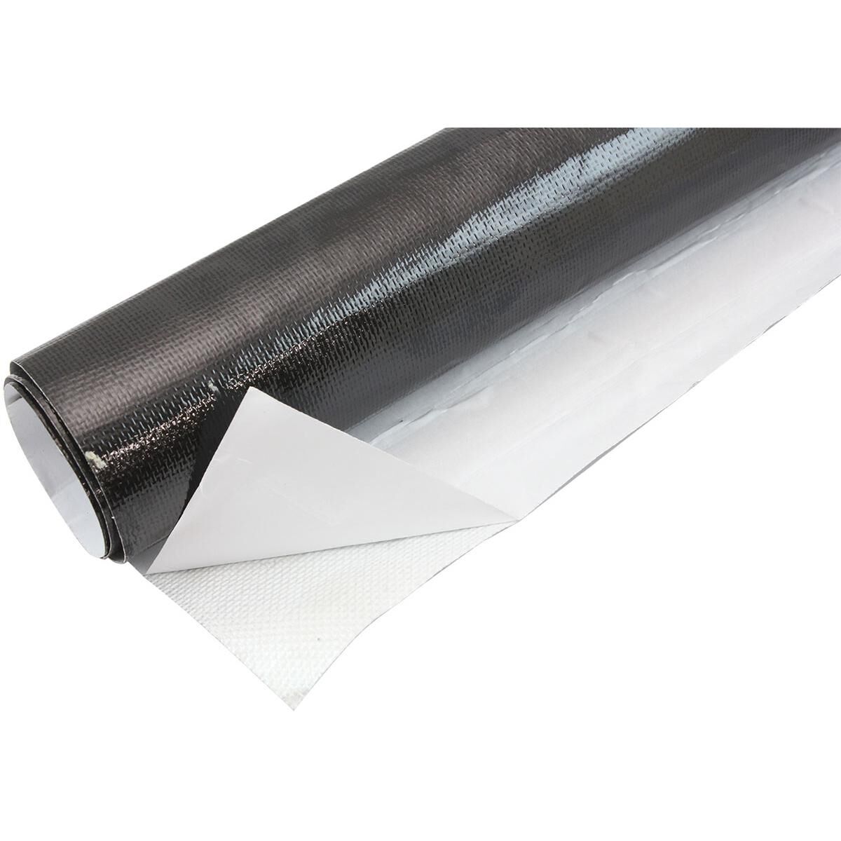1.5"X15FT ROLL ALUMINISED HEATBARRIER ADHESIVE BACKED BLACK, , scaau_hi-res