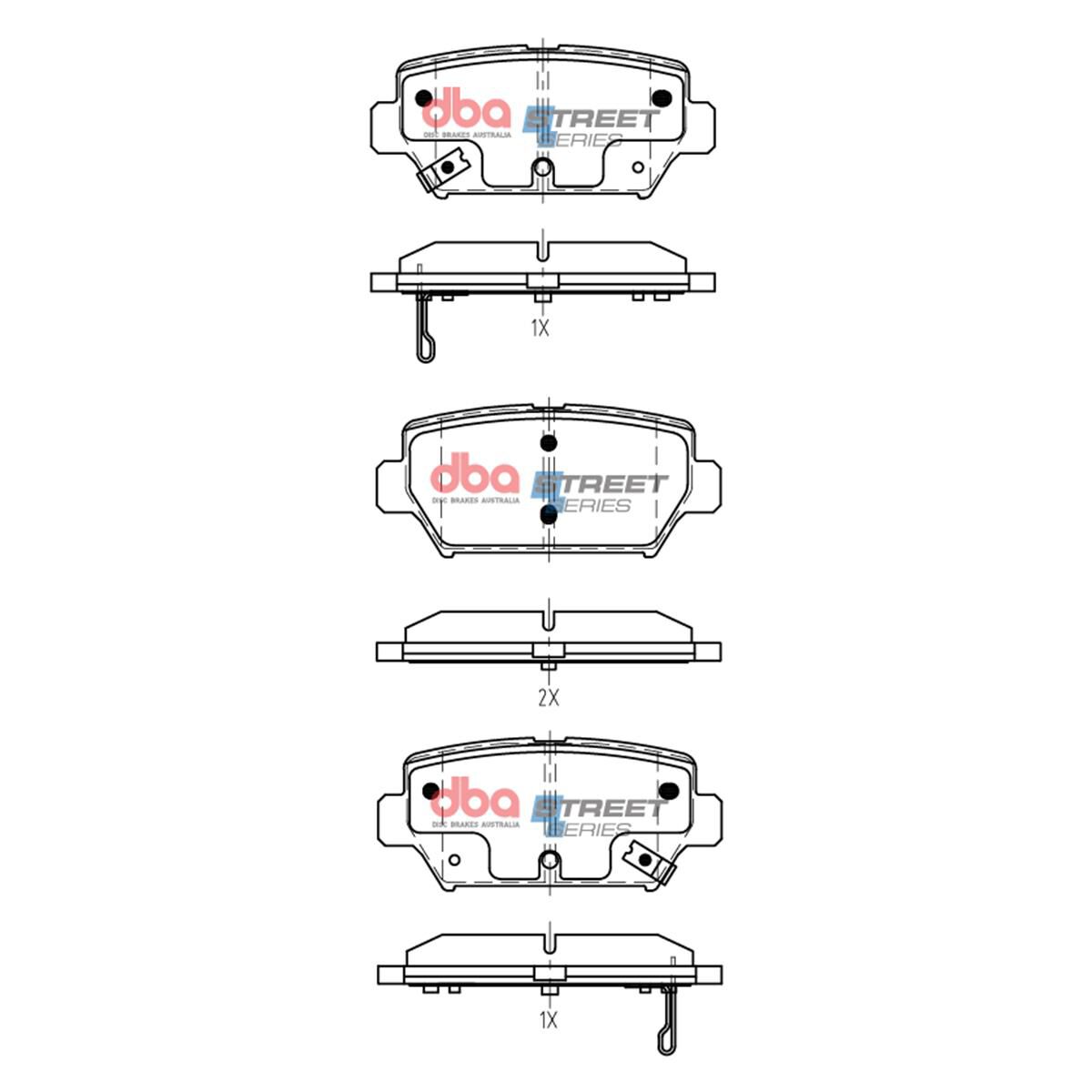 DBA SS STREET SERIES BRAKE PADS [ MITSUBISHI ECLIPSE CROSS 2017 - > R ], , scaau_hi-res