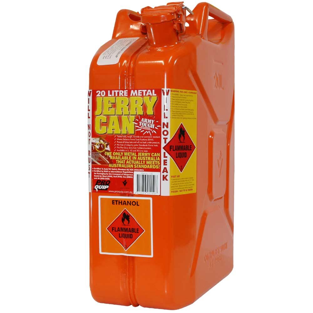 METAL JERRY CAN 20L ETHANOL ORANGE CARTON QTY 5, , scaau_hi-res