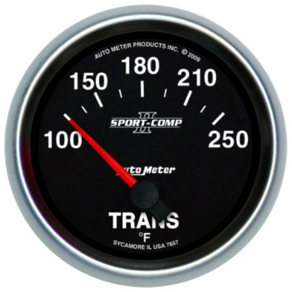 Autometer Transmission Temp Gauge 100 250 F, 2 5/8 Inch, AU7657