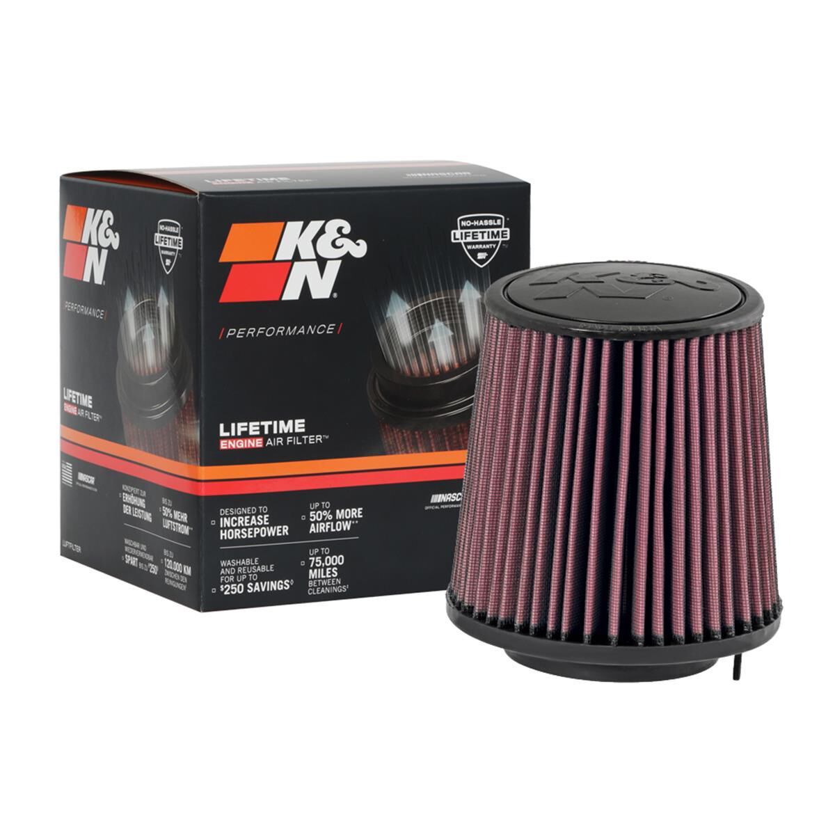 K&N HI-FLOW AIR FILTER - REUSABLE, , scaau_hi-res