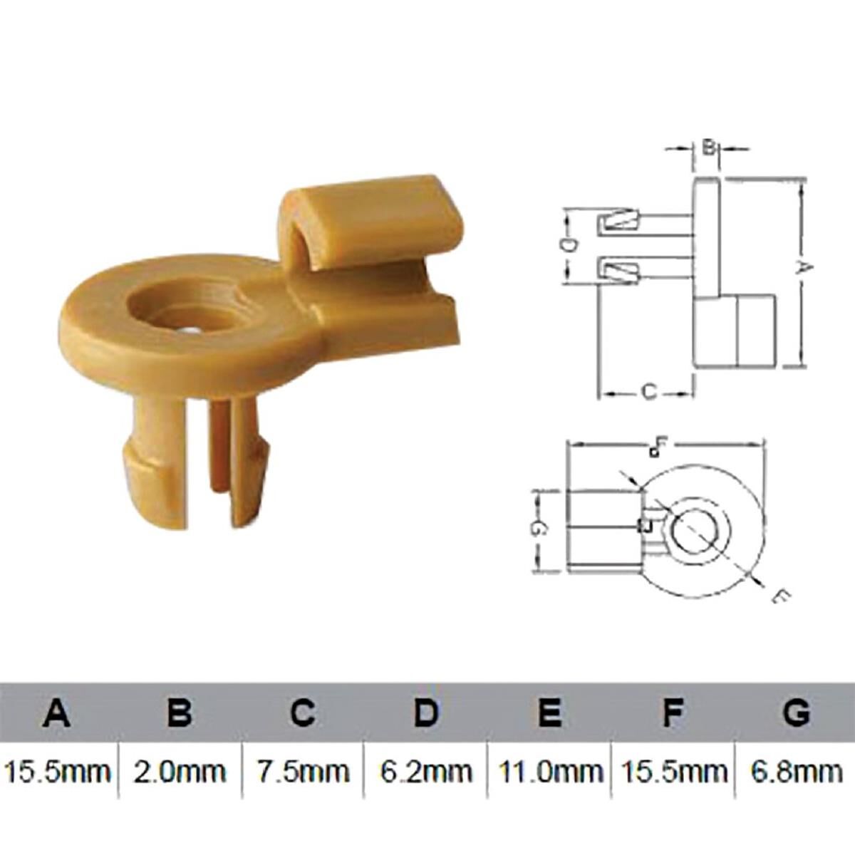 PKT 10 DOOR LOCK CLIP, , scaau_hi-res