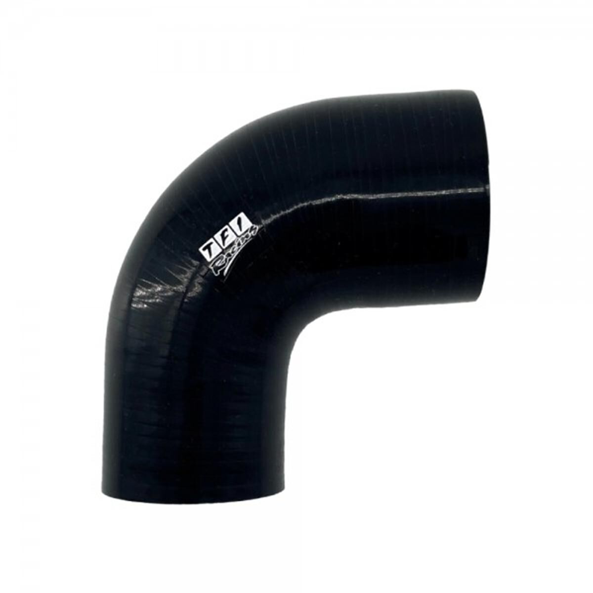 Silicone Hose Black 90 Deg Reducing Elbow ID:2.75>2.5 Inch; Leg Length 50mm; Wall Size 4mm, , scaau_hi-res