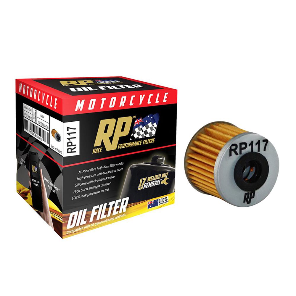 Race Performance Motorcycle Oil Filter RP117 Supercheap Auto