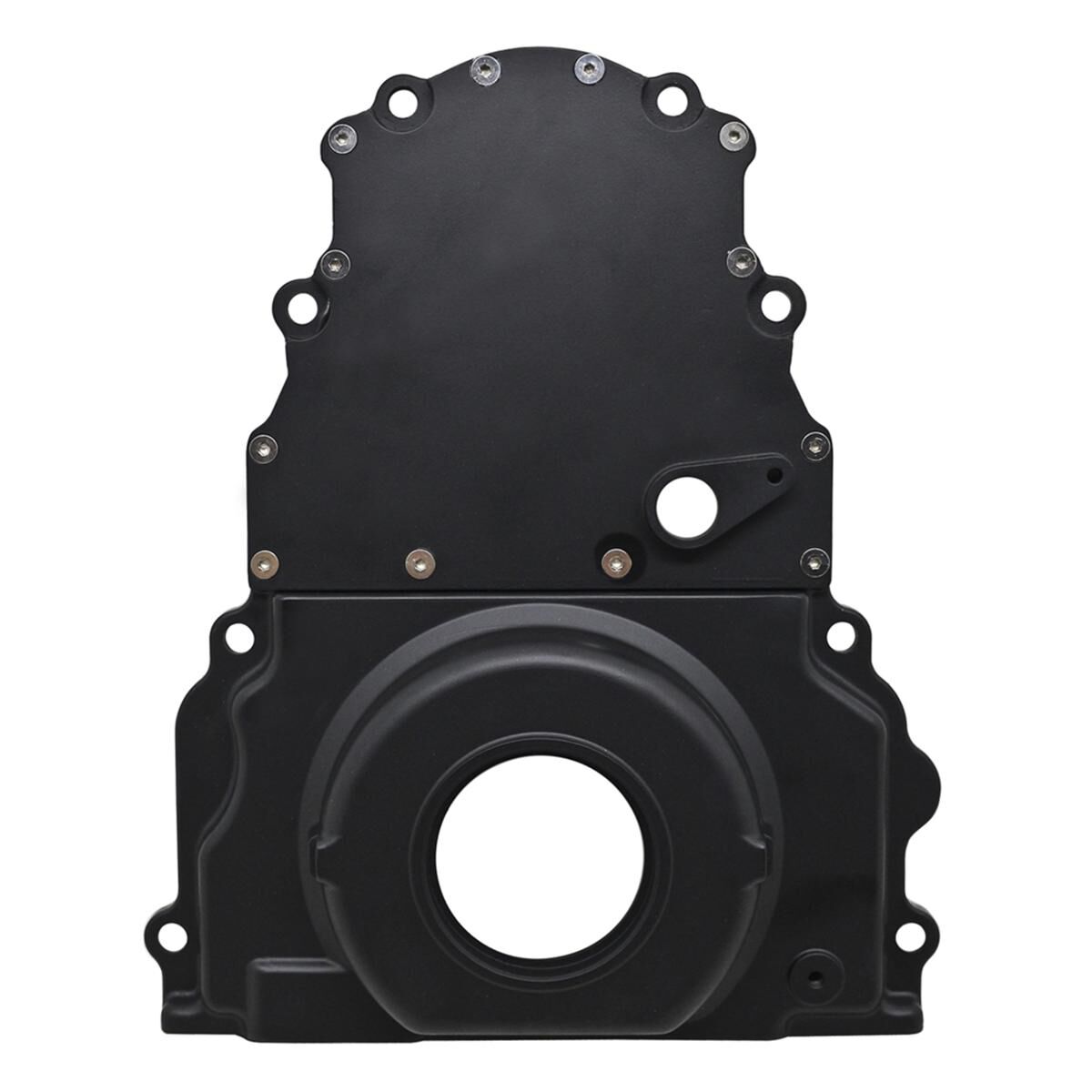 Timing Cover LS Engine 2 piece with Cam Sensor Hole (Black), , scaau_hi-res