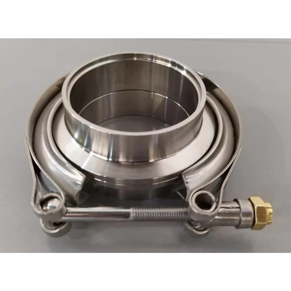 EXHAUST V BAND CLAMP 3.5" INCL FLANGES SS304 STD HD SINGLE PACK, , scaau_hi-res