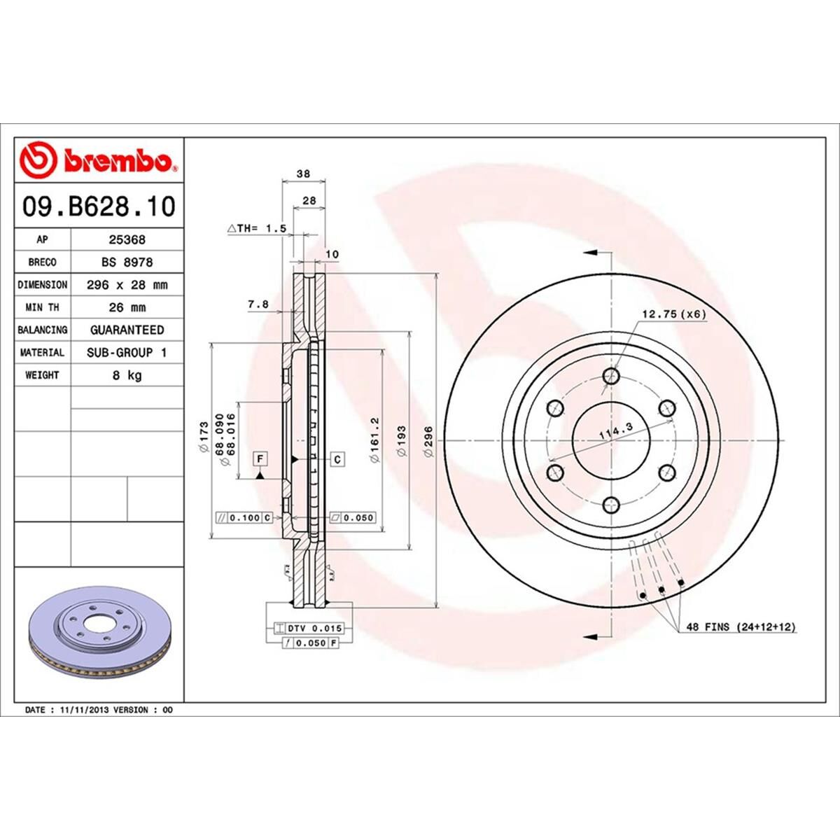 BREMBO DISC ROTOR, , scaau_hi-res