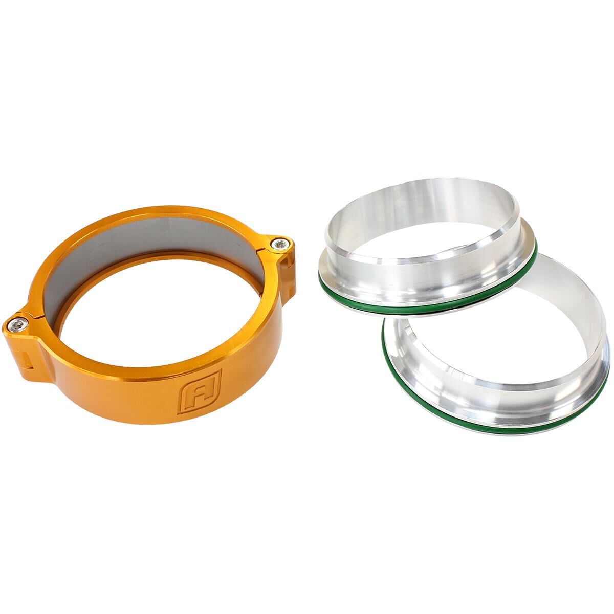 2.75" BILLET INTERCOOLER CLAMPSTAINLESS STEEL GOLD CLAMP, , scaau_hi-res