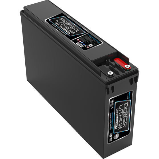POWERCRANK DEEP CYCLE LITHIUM BATTERY 12.8V 110AH FRONT TERMINAL BLUETOOTH, , scaau_hi-res