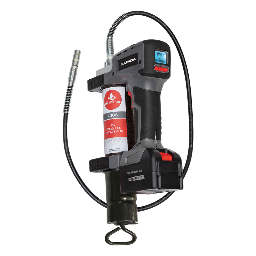 Alemlube 20V Cordless Grease Gun 400g, 430A Supercheap Auto