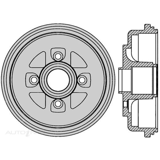 Protex Brake Drum DRUM4157 Supercheap Auto
