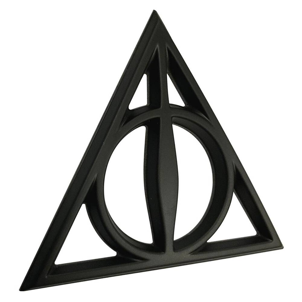 Sw Sh Emblems Fan Emblems Harry Potter Deathly Hallows 3D Matt Black Car Badge - 9672 ...