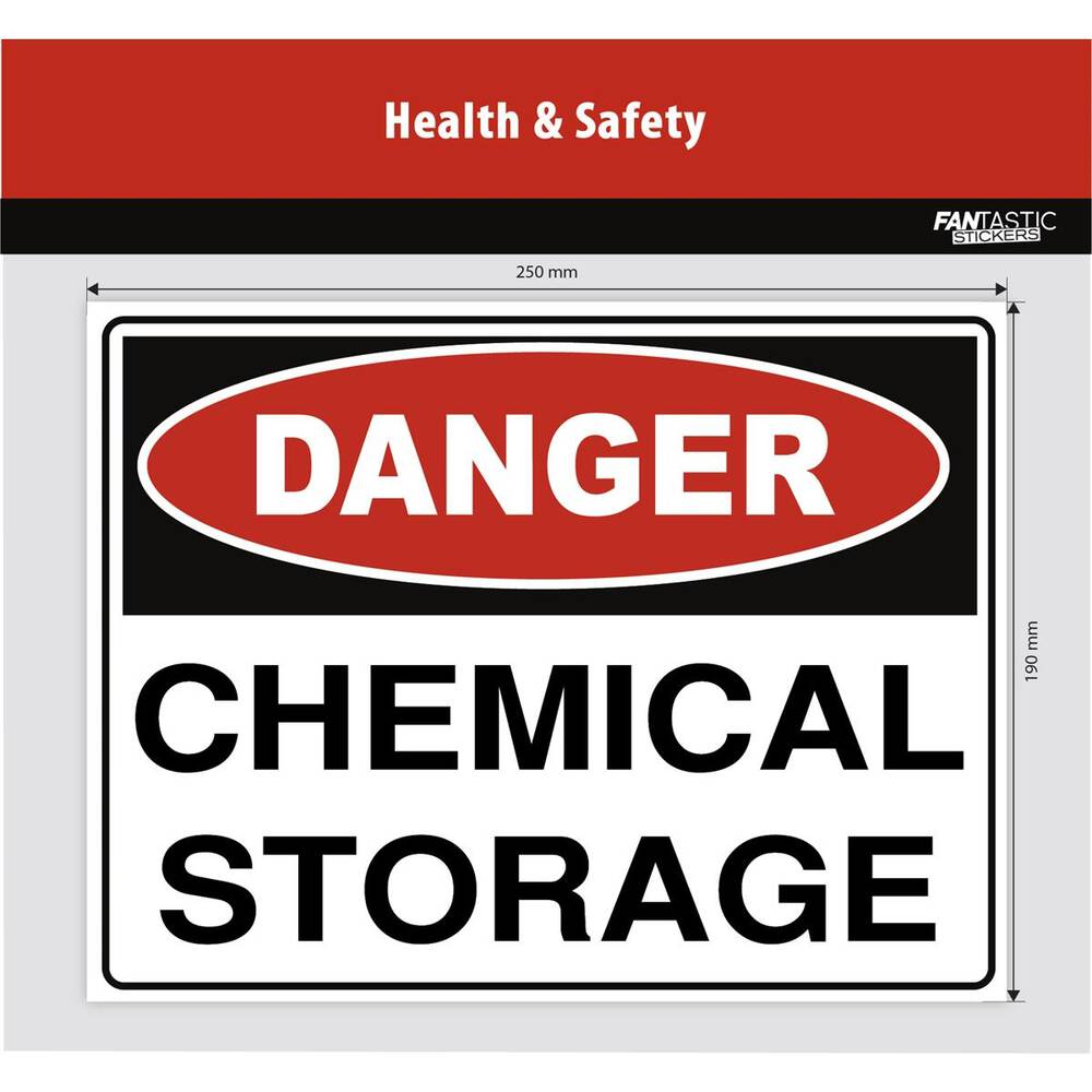 Hsd Storage Sticker Fantastic Stickers Chemical Storage Sign 25cm - B-FB25-HSD-CS ...