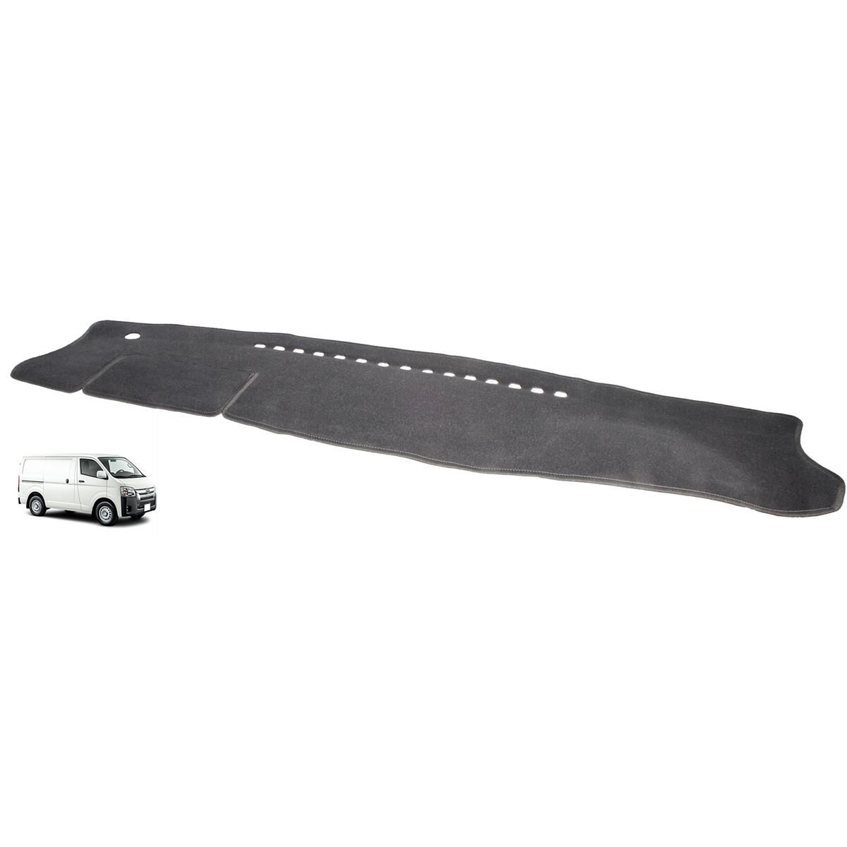 Sunland Charcoal Dashmat to suit Toyota Hi-Ace KDH200R/TRH201 Long Wheel Base - T8106, , scaau_hi-res