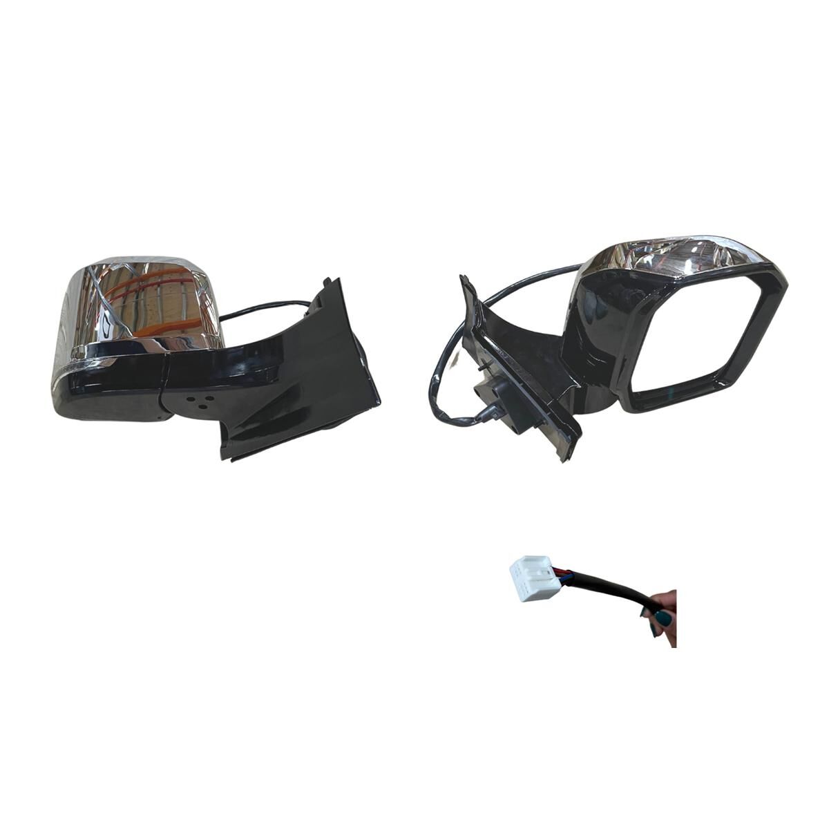 HIACE GDH300#/GRH300# (9P/11H) 2/19- DOOR MIRROR (+LIGHT+HEATED+FOLDING+BLIND SPOT-WIDE ANGLE MIRROR) CHROMED (SINGLE MIRROR TYPE) (R), , scaau_hi-res