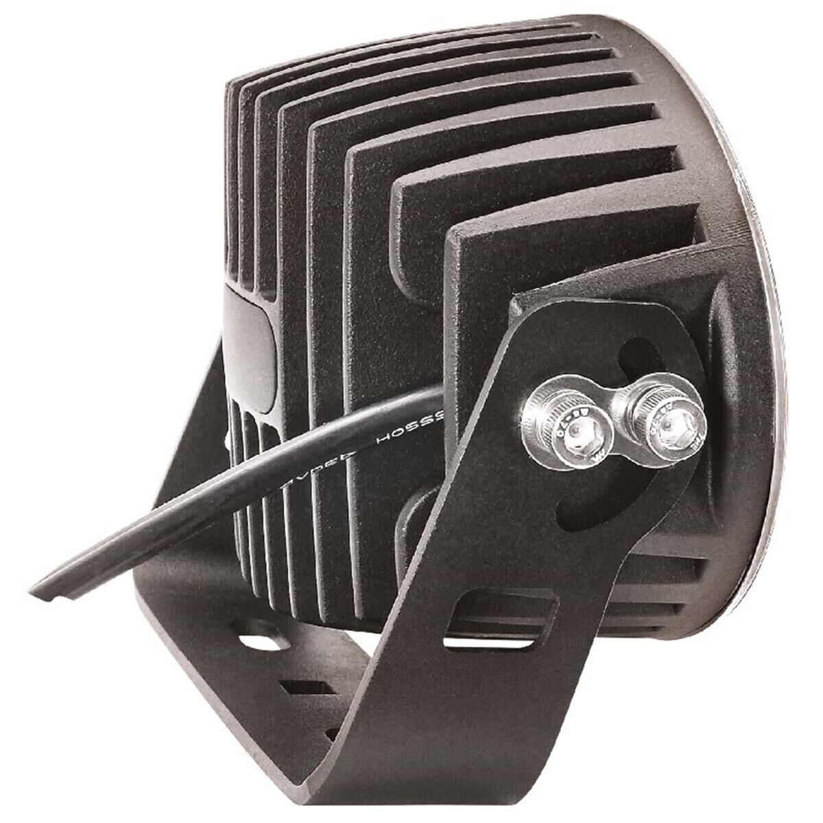 LED OVAL WORKLAMP SPOT BEAM 10- 60V 60W 6 LED's BLACK HSNG, , scaau_hi-res