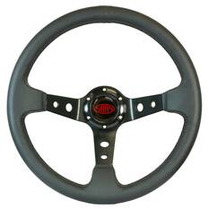 LEATHER GT DEEP DISH STEERING WHEEL NO STRIPE, , scaau_hi-res