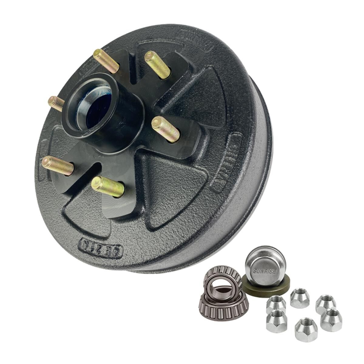 Sunrise Trailer 10" Brake Drum Landcruiser 6 Stud L68149 L44649 Replacement Kit, , scaau_hi-res