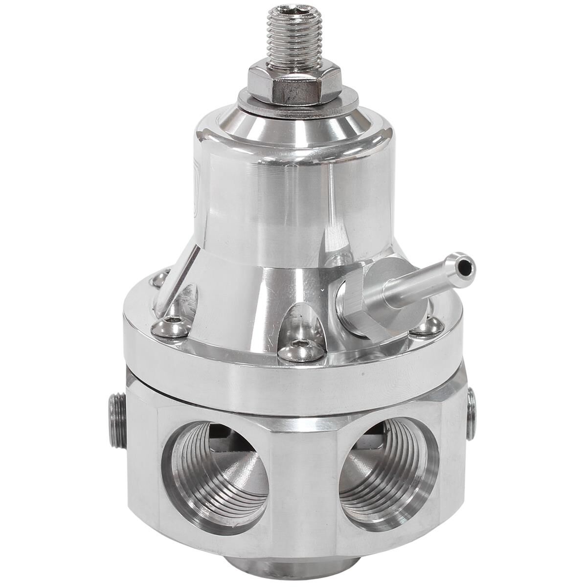 2000HP EFI FUEL PRESSURE REG 4 PORT -8 E85 ALCOHOL POLISHED, , scaau_hi-res