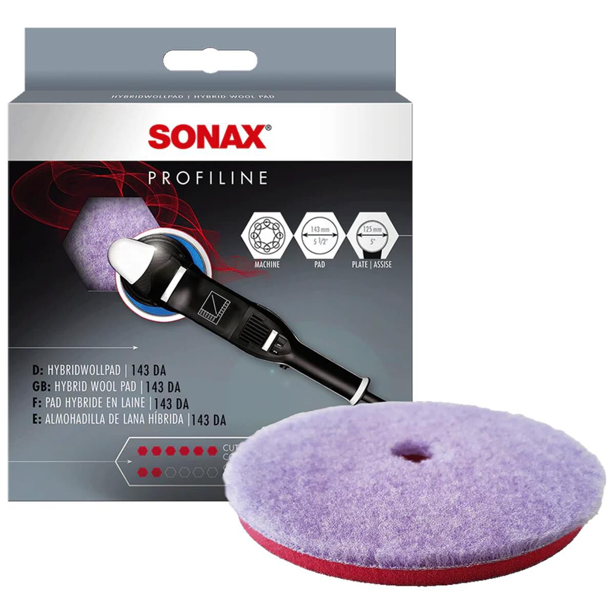 HYBRID WOOL PAD 143 143 MM ( ~ 5 INCH), , scaau_hi-res