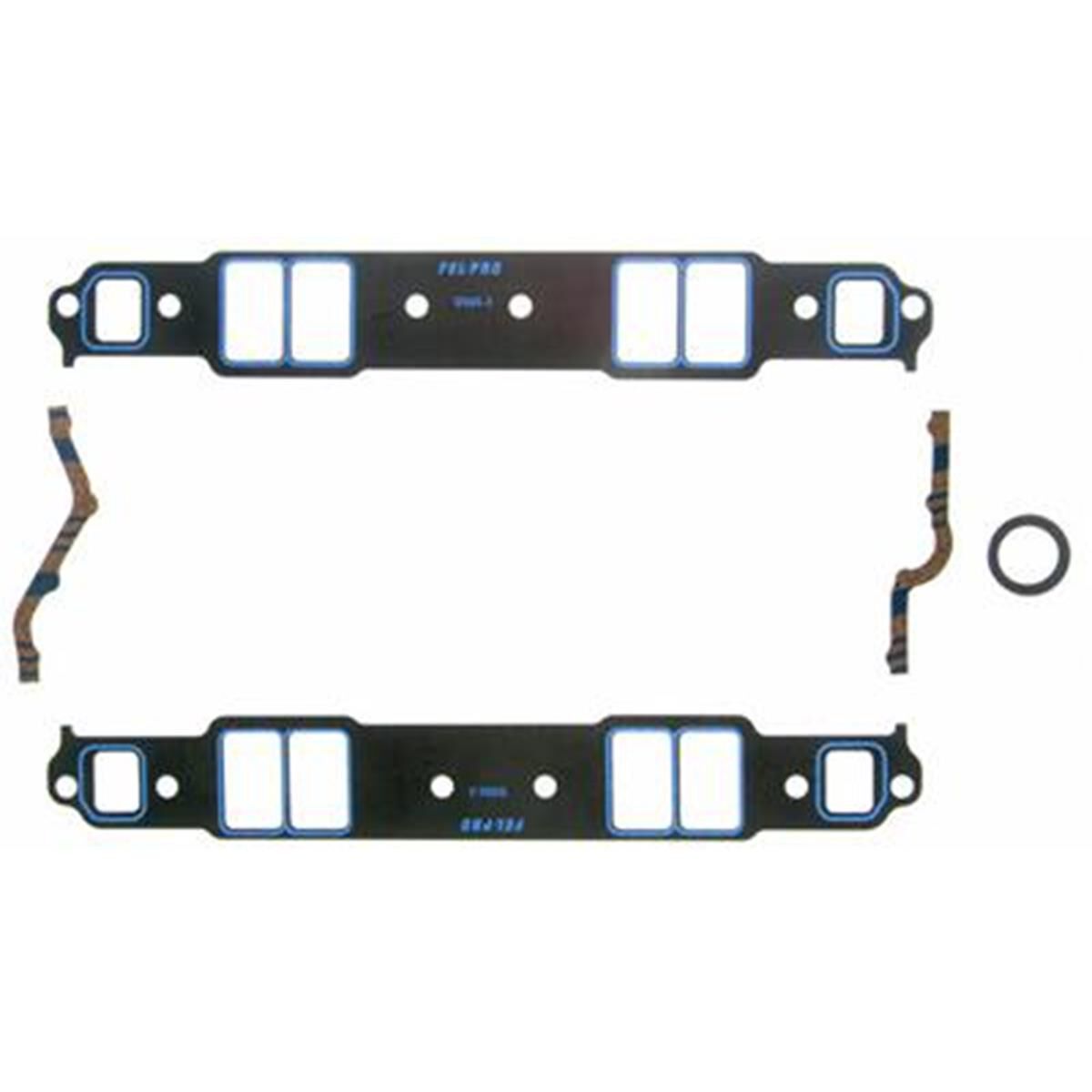 SB CHEV 350 STEEL CORE INTAKE GASKETS MED PORT 1.34 X 2.21, , scaau_hi-res