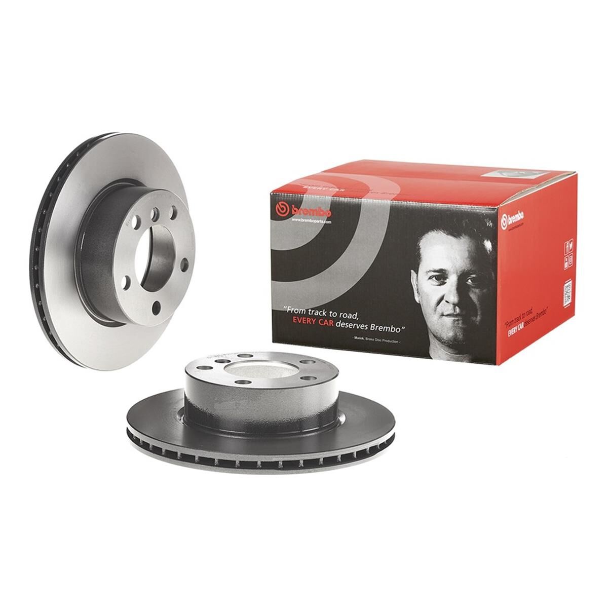 Brembo Prime Vented Brake Rotor - Single - 09.9750.21 | Supercheap Auto