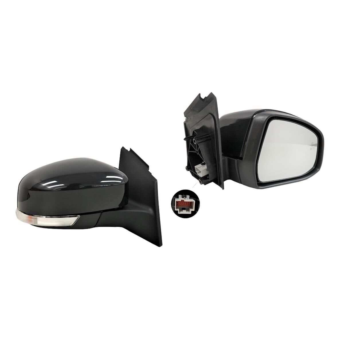 FOCUS LW LZ 4/11-7/18 DOOR MIRROR (+LIGHT+PUDDLE+HEATED+FOLDING+BLIND SPOT-TEMPERATURE SENSOR) (R), , scaau_hi-res