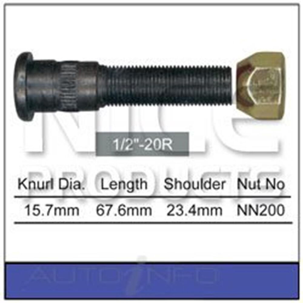 Nice Wheel Stud And Nut Set NS2230 Supercheap Auto