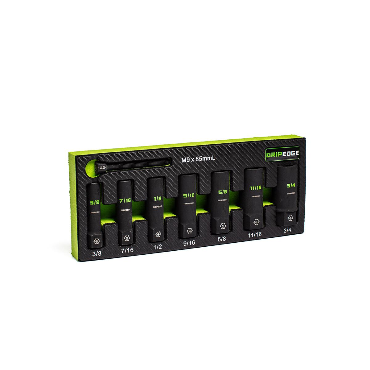 GRIPEDGE 3/8DR SAE DEEP SKT EXT SET 7PC, , scaau_hi-res