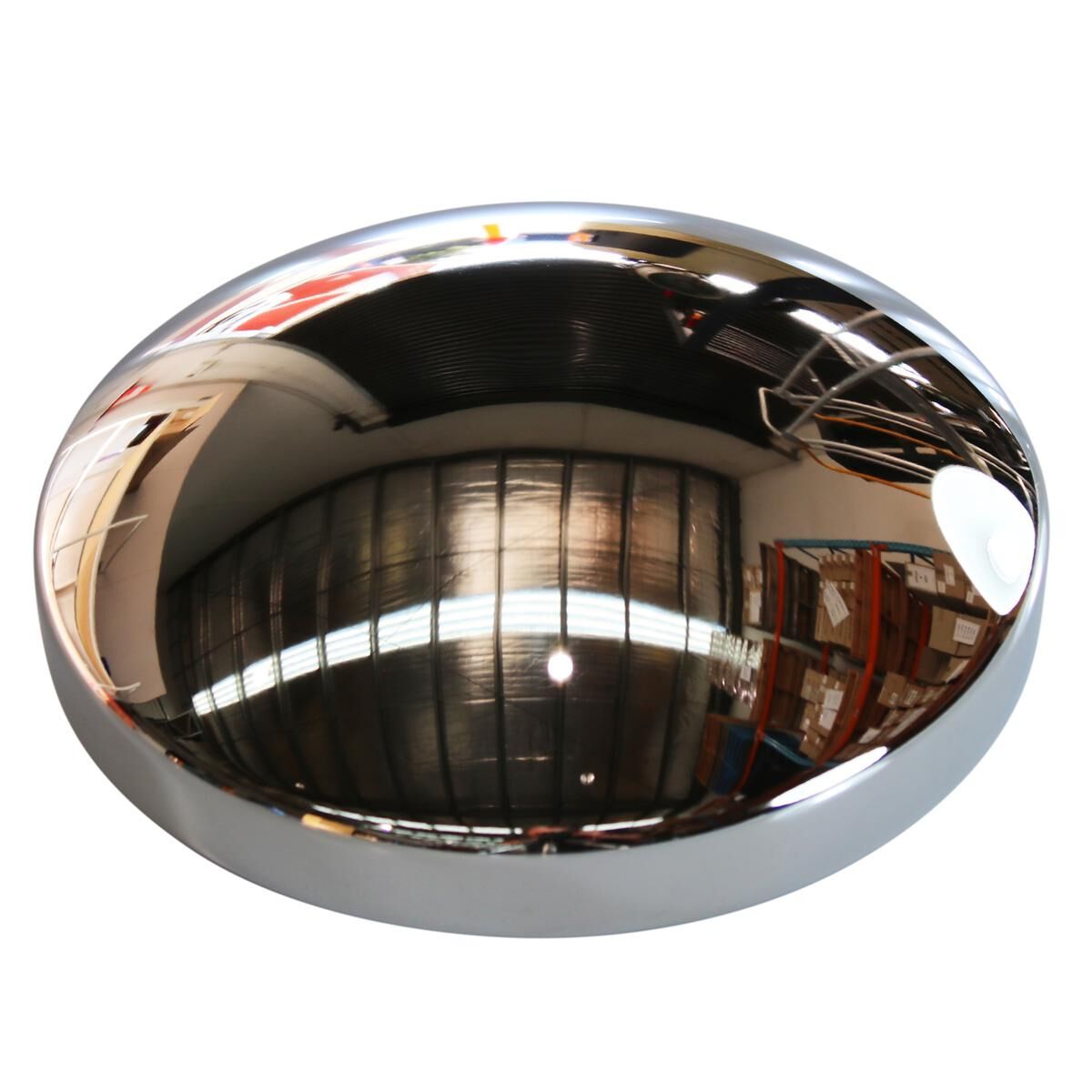 Baby Moon Chrome Hub Cap 9-1/8" ID x 2-5/8" High, , scaau_hi-res