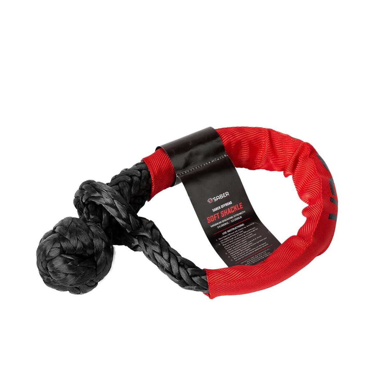 SABER SOFT SHACKLE WITH PROTECTIVE SHEATH - 24,000KG, , scaau_hi-res