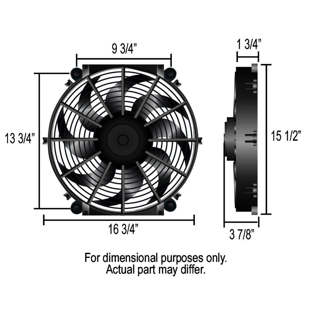 TORNADO ELECT. FAN/THRMOSTAT KIT 16 INCH, , scaau_hi-res