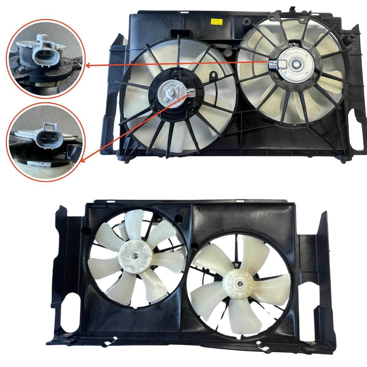 RAV4 (ZSA42) (2.0L ,3RZFE) 12/12-12/18 FAN FOR RADIATOR (DUAL FAN) (+top piece bracket) PETROL, , scaau_hi-res