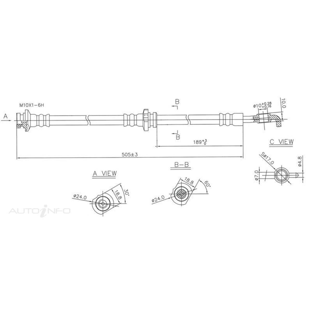 FRT HOSE LH, , scaau_hi-res