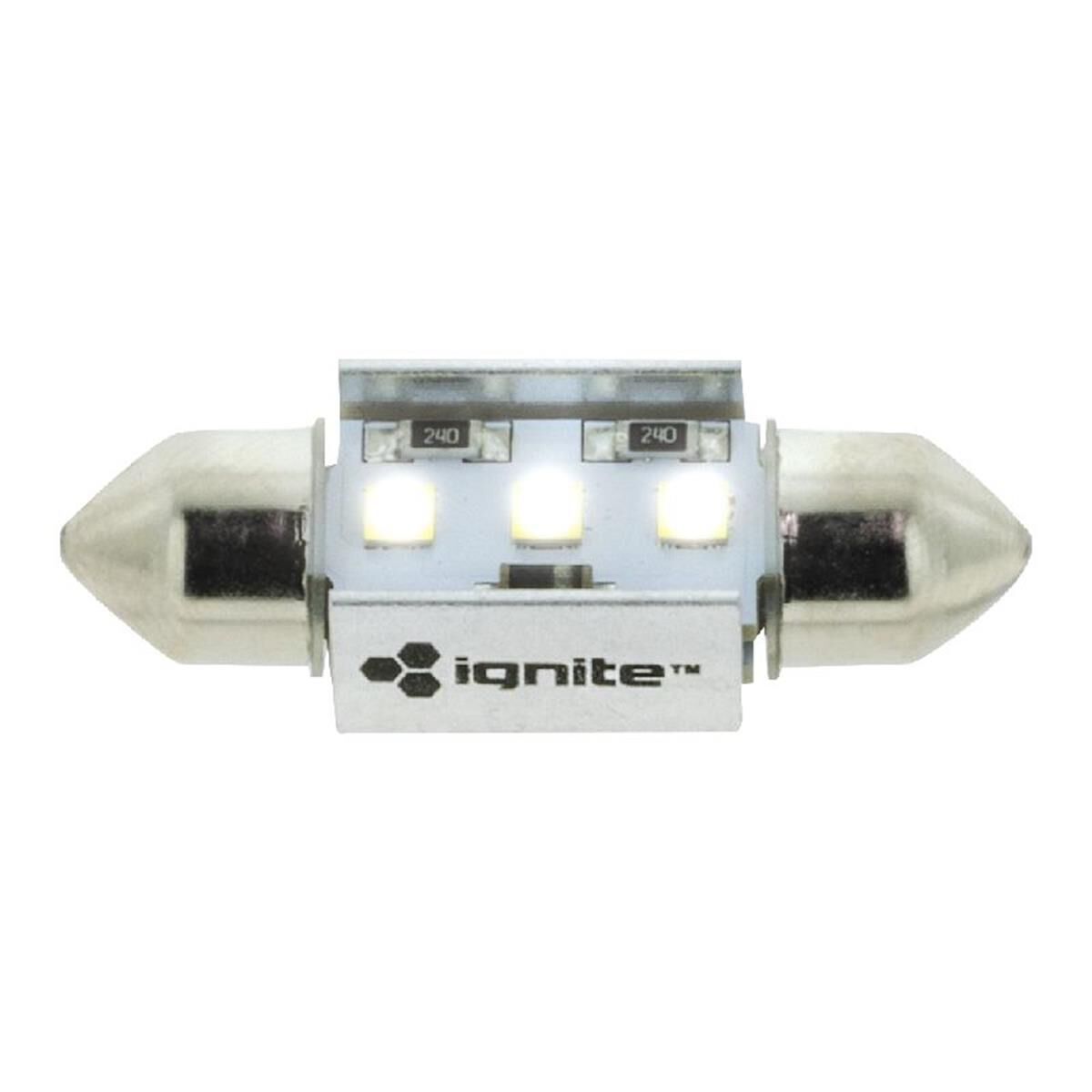 PKT 1 LED SIGNALLING GLOBE12v 36mm FESTOON WHITE CANBUS220 LUMENS, , scaau_hi-res
