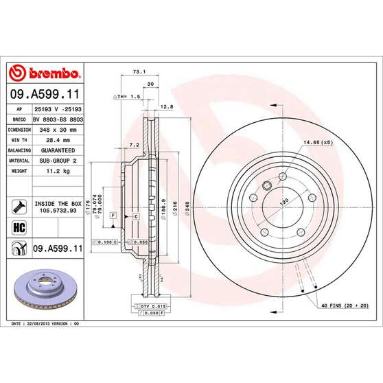 BREMBO DISC ROTOR, , scaau_hi-res
