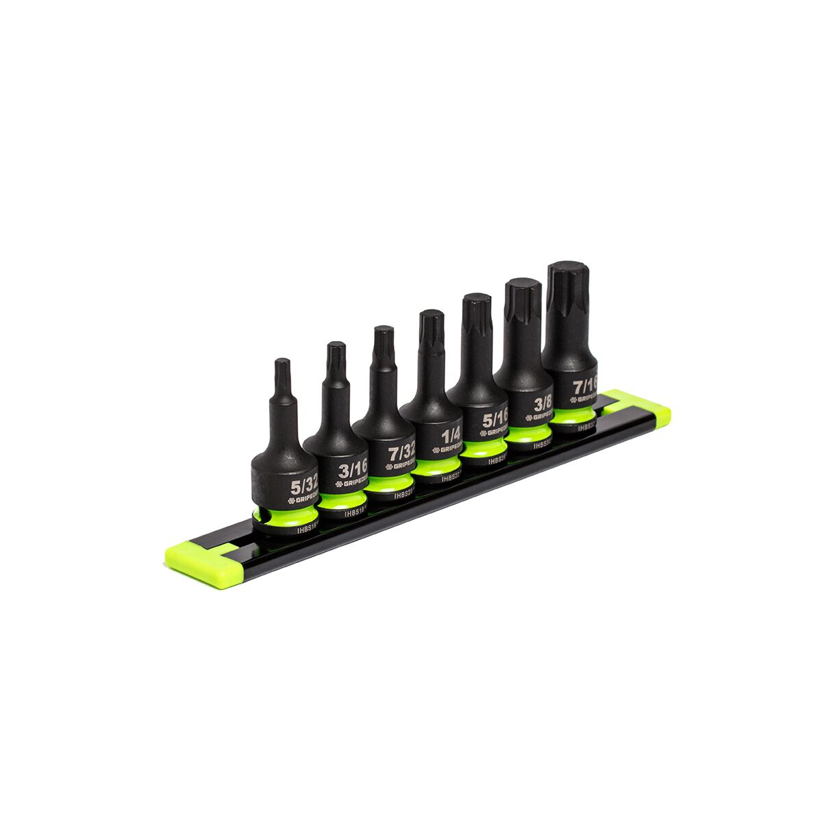 GRIPEDGE 3/8DR SAE IMPACT HEX DR SET 7PC, , scaau_hi-res