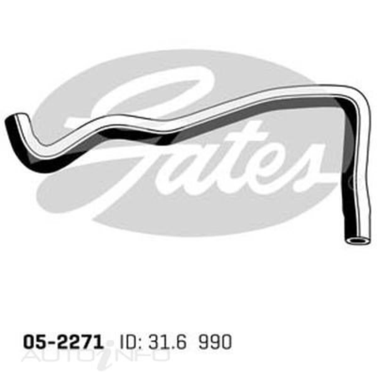 05-2271 GATES RADIATOR HOSE, , scaau_hi-res