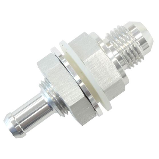 Aeroflow 6AN Fuel Cell Bulkhead Fitting to 5/16" Barb, AF9270605S